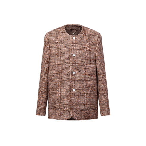 Kragenloses Jackett aus Tweed Herren Ready to Wear Sakkos und Jacketts | LOUIS VUITTON (Zoom)