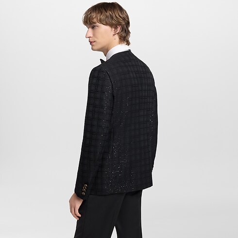 Kragenloses Jackett mit Pailletten Herren Ready to Wear Sakkos und Jacketts | LOUIS VUITTON (Zoom)
