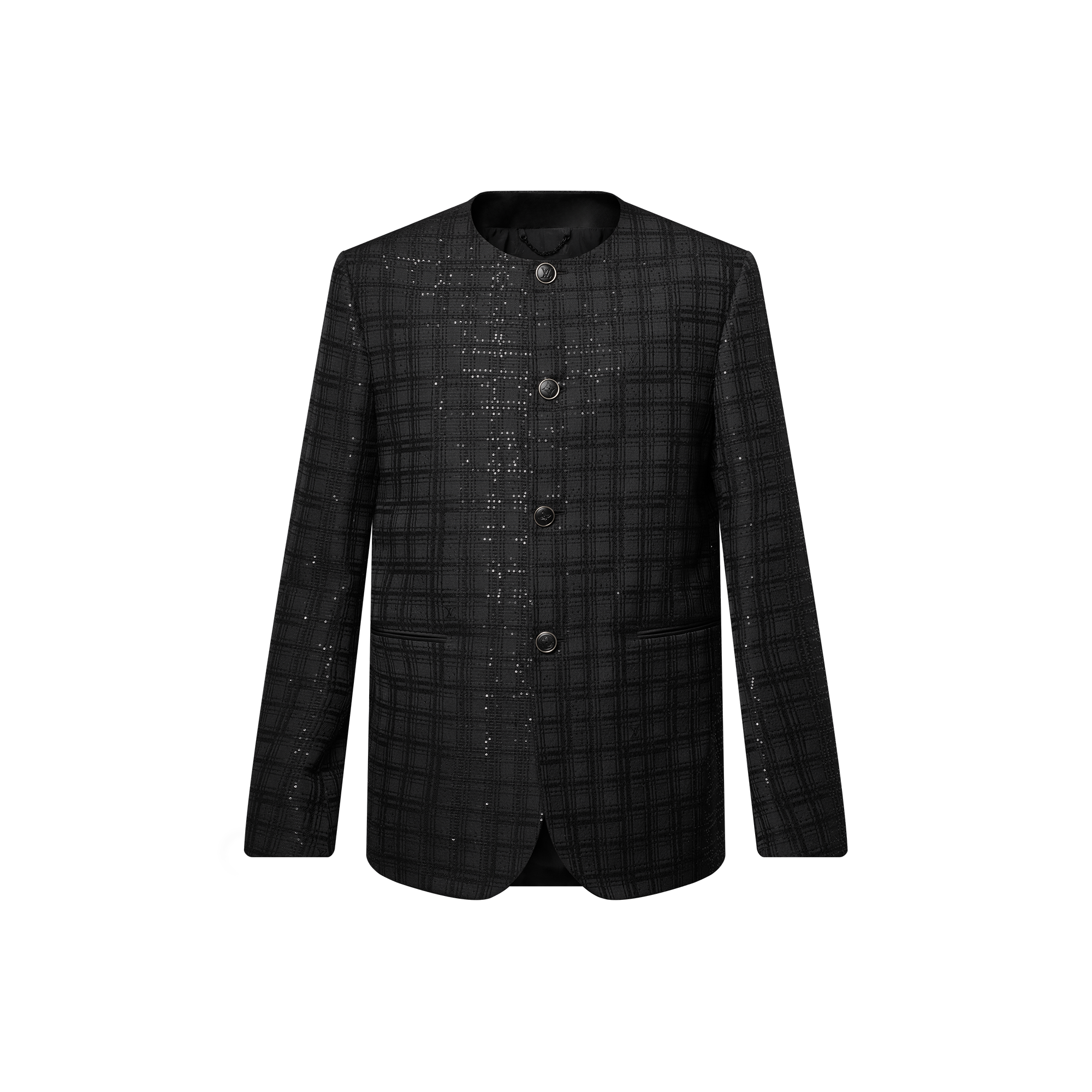 Kragenloses Jackett mit Pailletten  Herren Ready to Wear Sakkos und Jacketts | LOUIS VUITTON (Zoom)