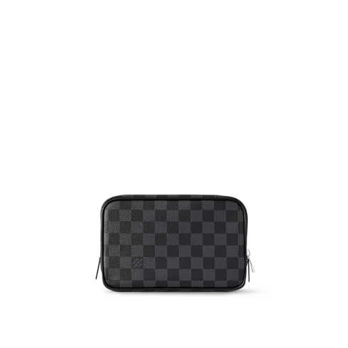 Kulturtasche PM Damier Graphite Canvas Herren Reisegepäck Reiseaccessoires | LOUIS VUITTON (Zoom)