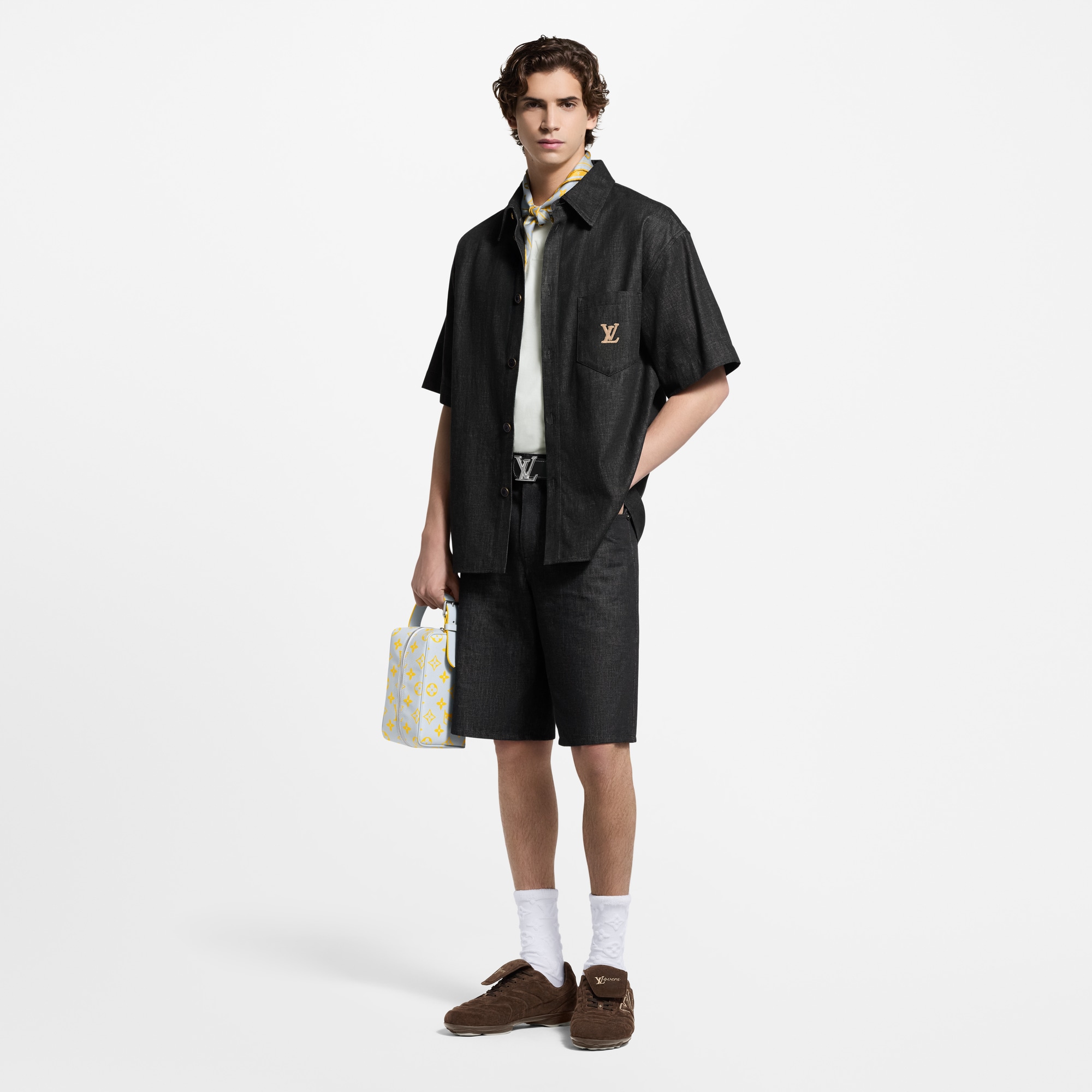 Kurzarm-Hemd aus Chambray  Herren Ready to Wear Hemden | LOUIS VUITTON (Zoom)