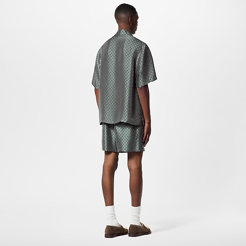 Kurzarm-Hemd aus Jacquardgewebe aus Seidengemisch Herren Ready to Wear Hemden | LOUIS VUITTON (Zoom)