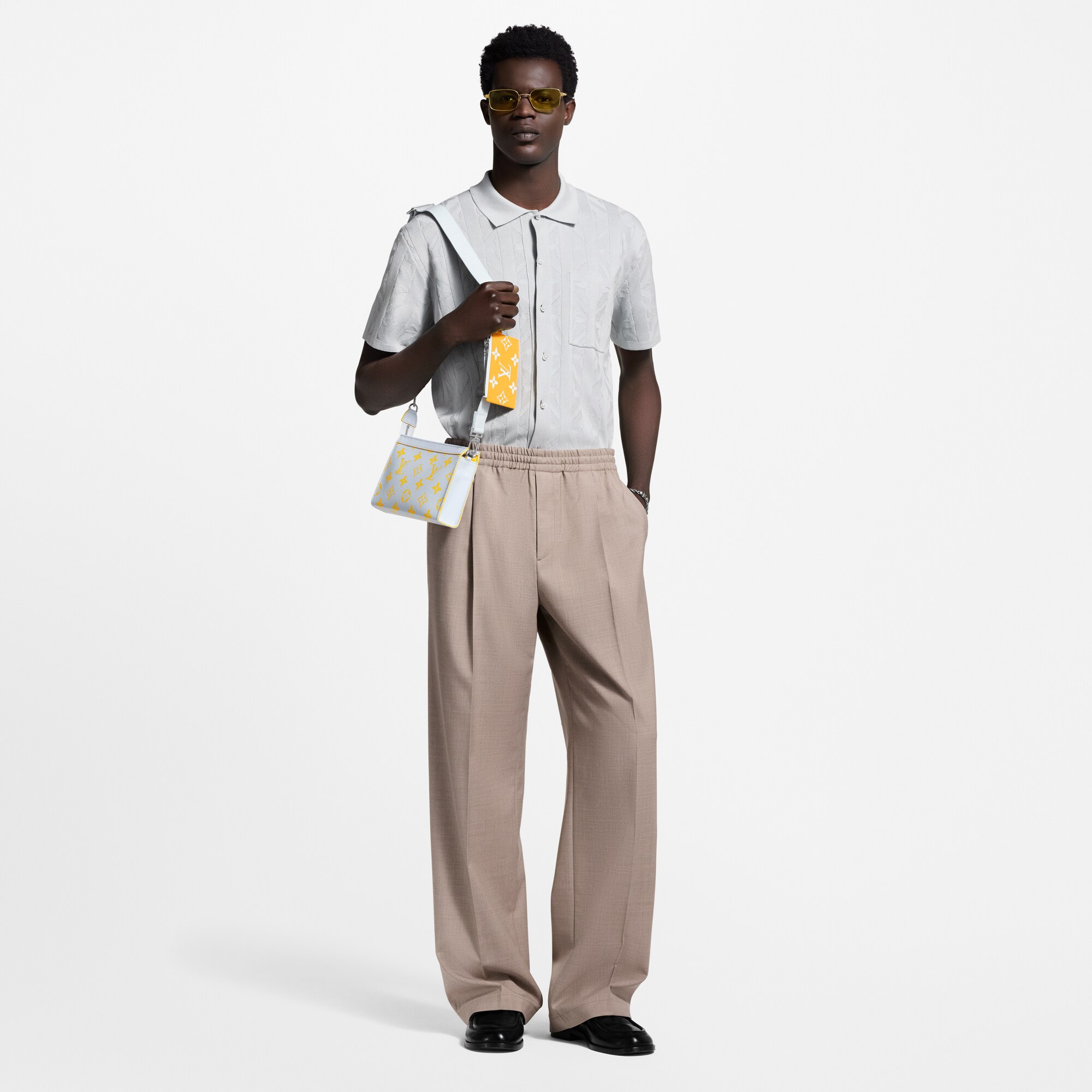 Kurzarm-Hemd aus Strick  Herren Ready to Wear Hemden | LOUIS VUITTON (Zoom)