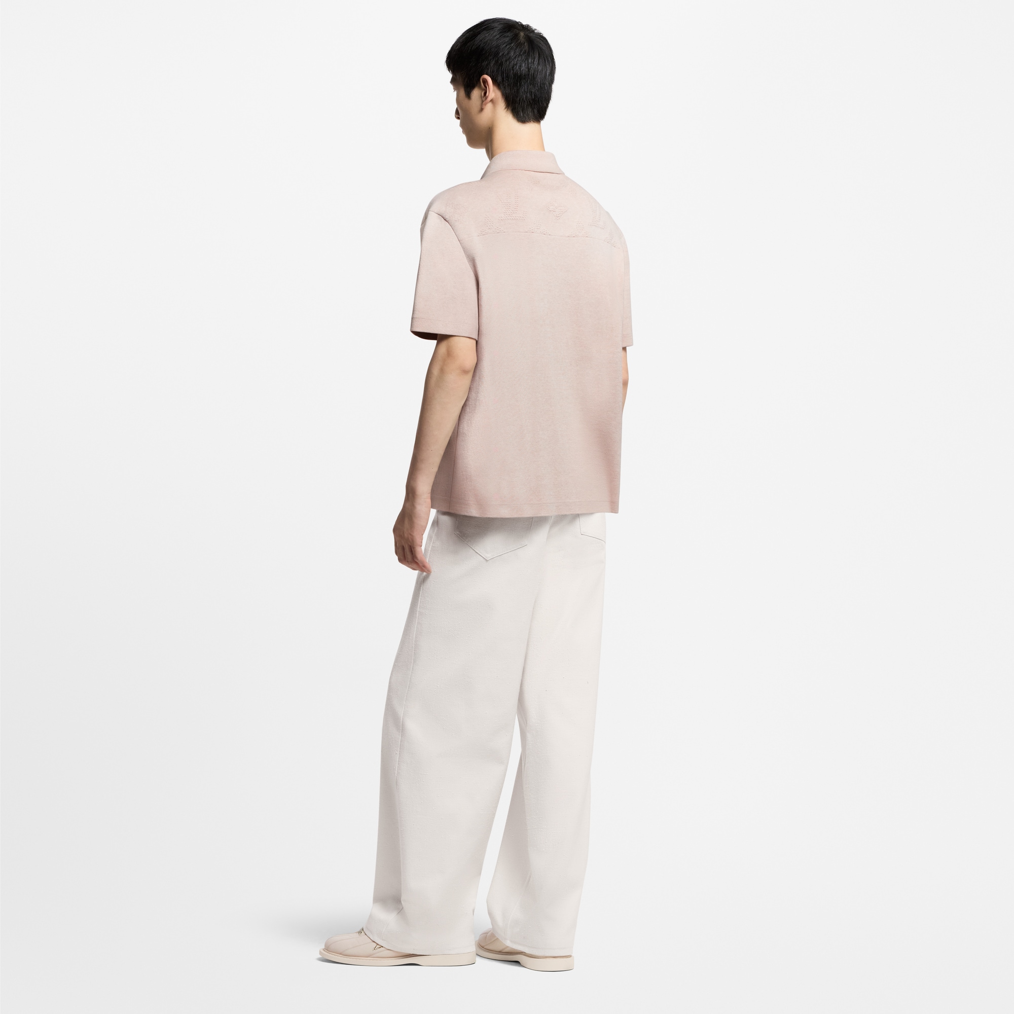 Kurzarm-Hemd aus Strick mit Monogram-Prägung  Herren Ready to Wear Hemden | LOUIS VUITTON (Zoom)