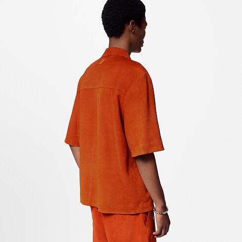 Kurzarm-Hemd aus Veloursleder mit Verzierungen Herren Ready to Wear Hemden | LOUIS VUITTON (Zoom)
