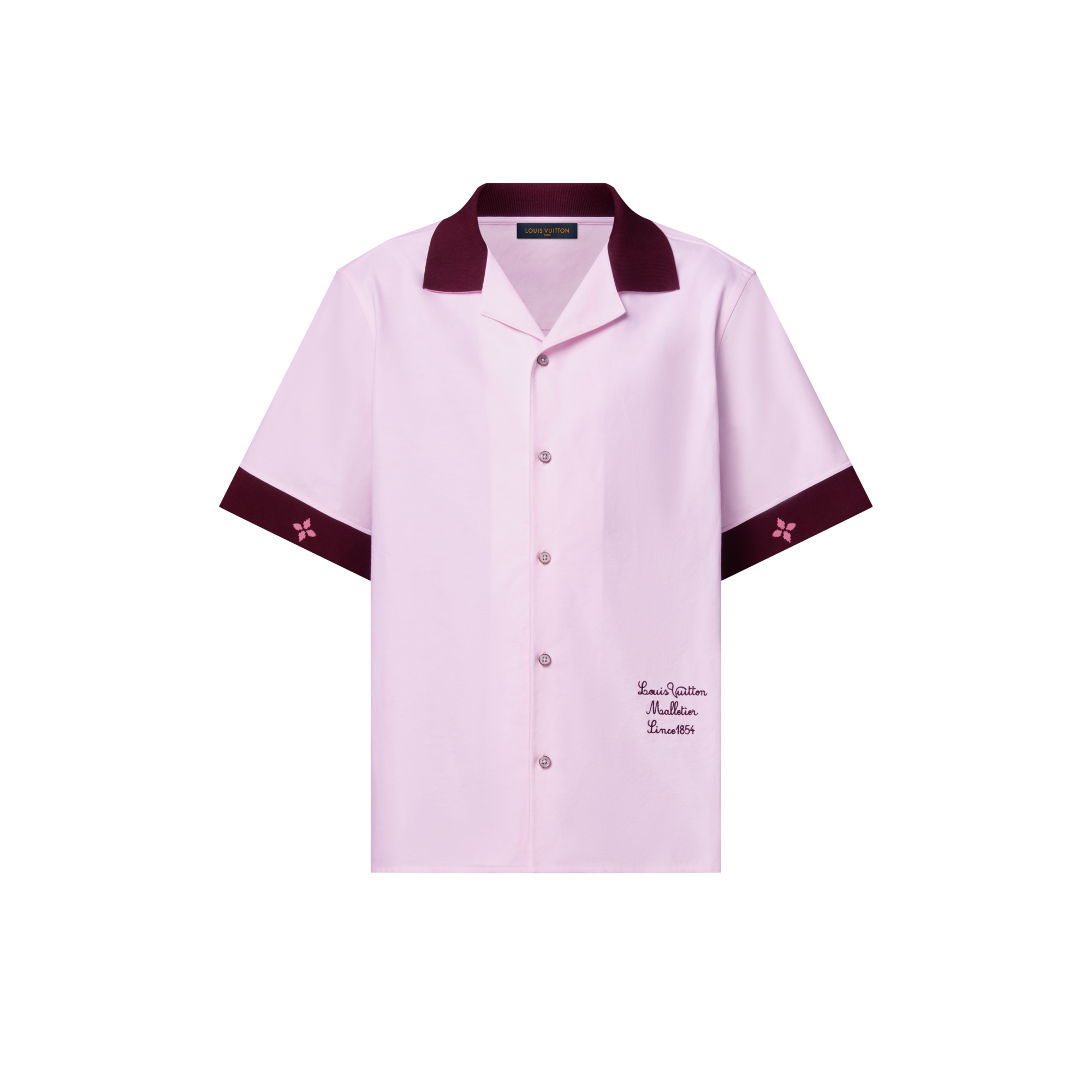 Kurzarm-Hemd mit geripptem Kragen  Herren Ready to Wear Hemden | LOUIS VUITTON (Zoom)