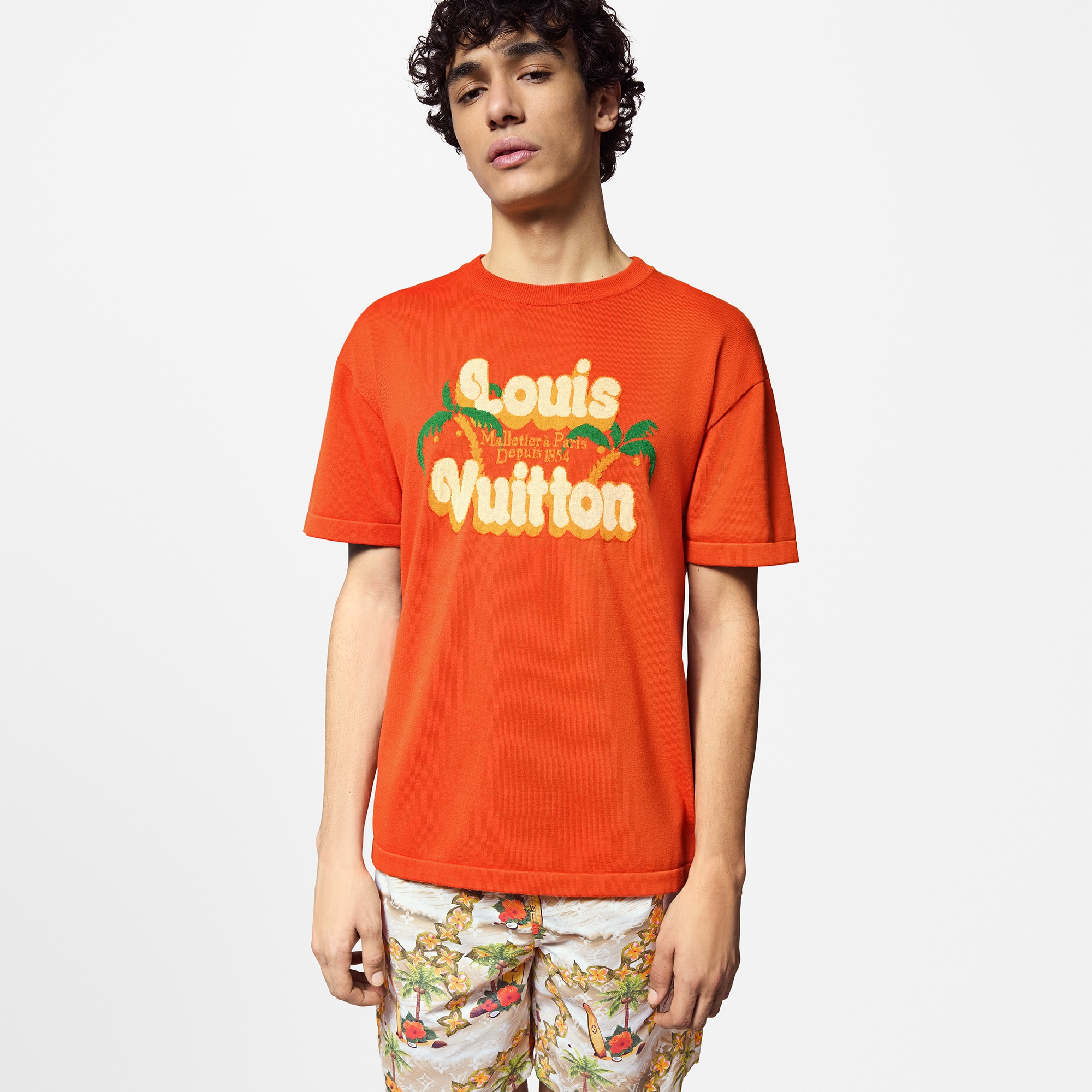 Kurzarm-Rundhalspullover aus Baumwolle  Herren Ready to Wear Strick und Sweatshirts | LOUIS VUITTON (Zoom)
