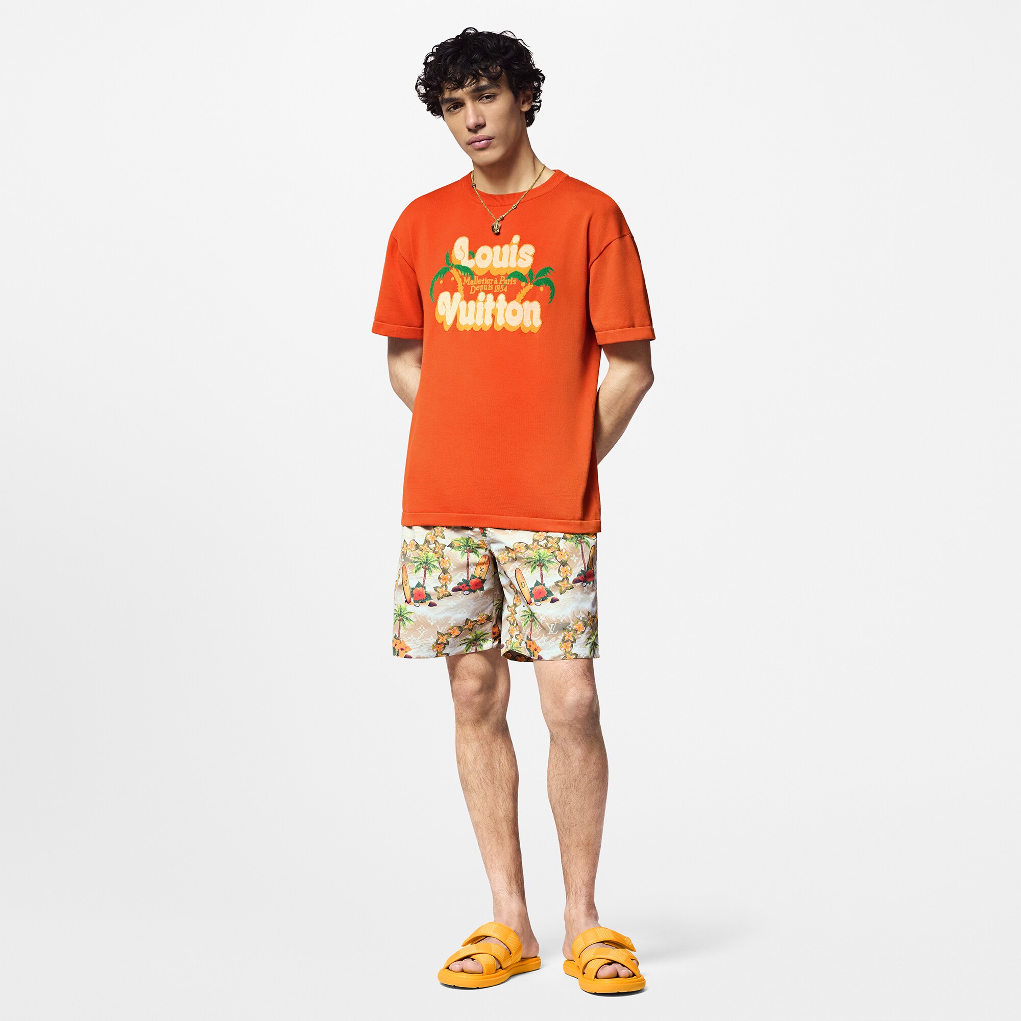 Kurzarm-Rundhalspullover aus Baumwolle  Herren Ready to Wear Strick und Sweatshirts | LOUIS VUITTON (Zoom)