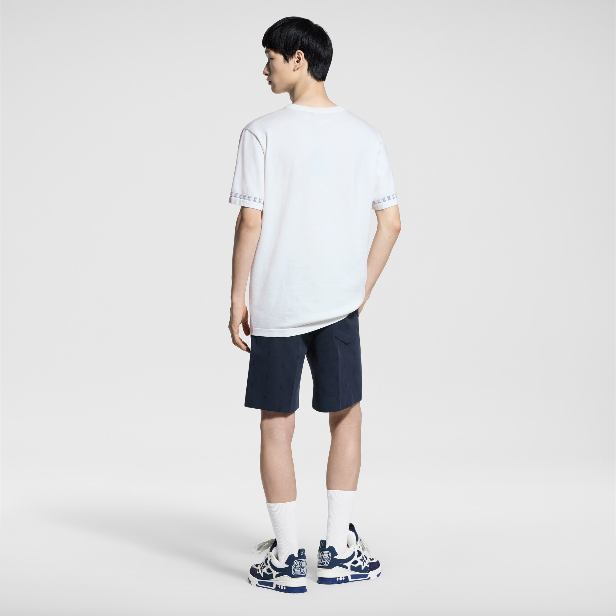 Kurzarm-Rundhalspullover aus Baumwolle  Herren Ready to Wear Vollständige Ready to Wear | LOUIS VUITTON (Zoom)