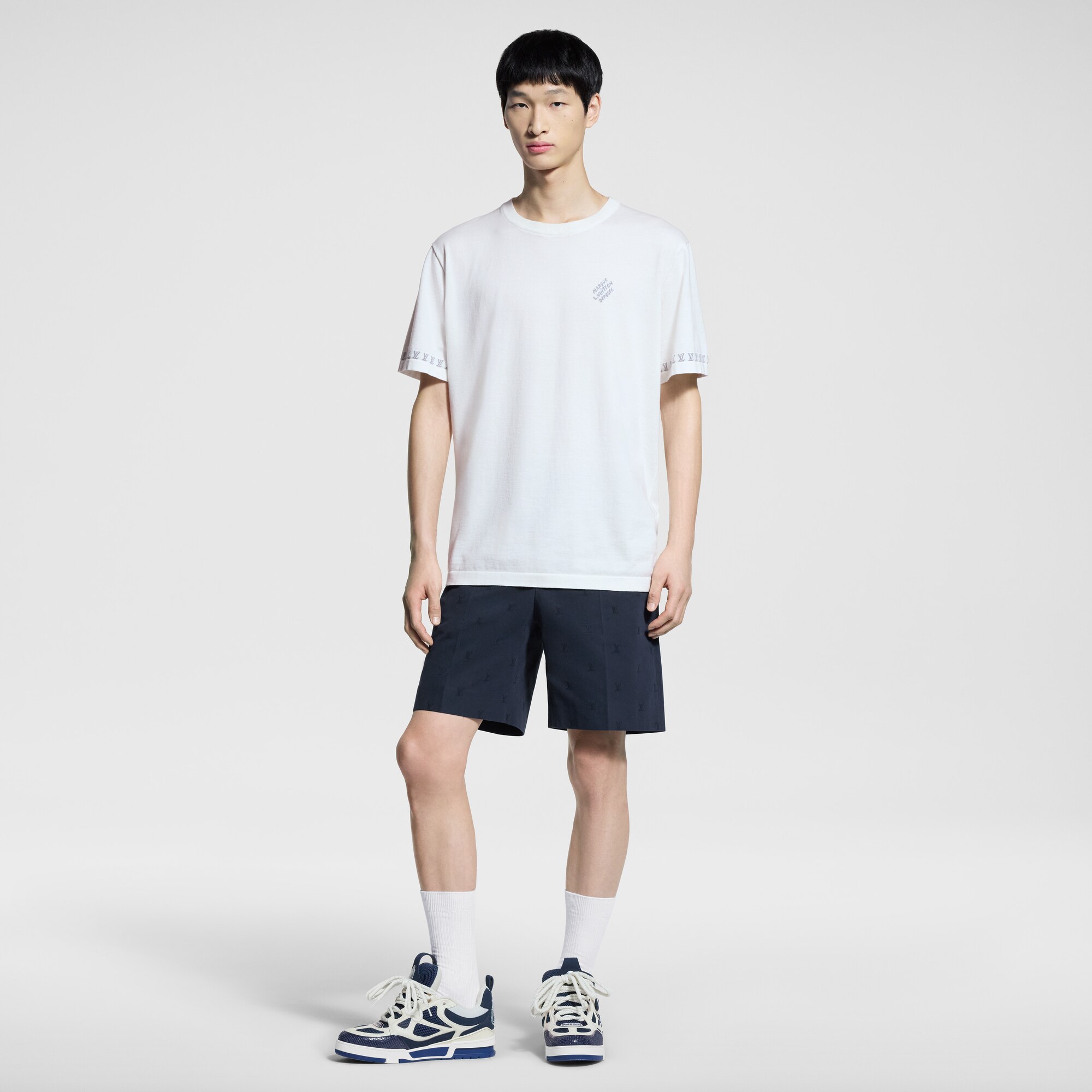 Kurzarm-Rundhalspullover aus Baumwolle  Herren Ready to Wear Vollständige Ready to Wear | LOUIS VUITTON (Zoom)