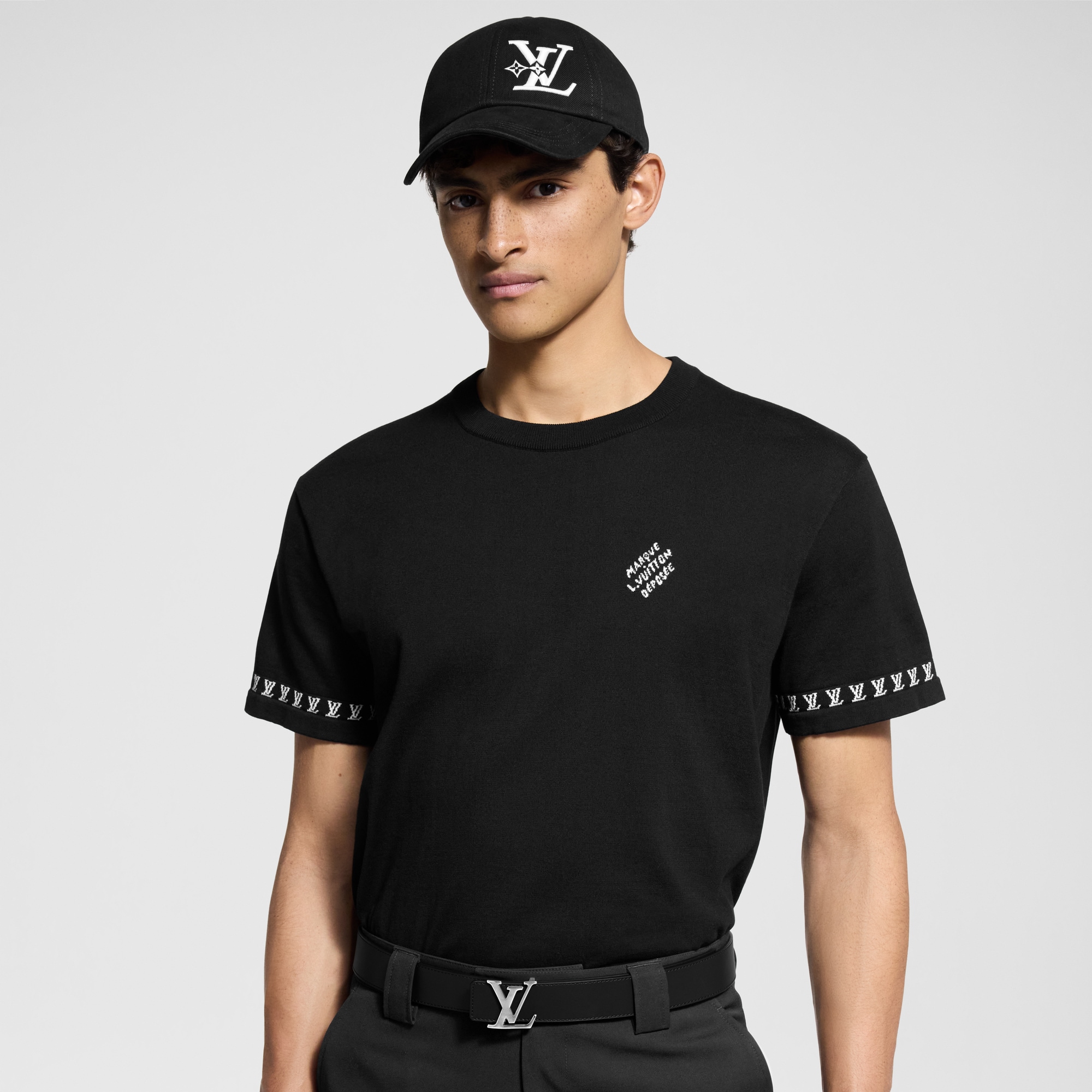 Kurzarm-Rundhalspullover aus Baumwolle  Herren Ready to Wear Strick und Sweatshirts | LOUIS VUITTON (Zoom)