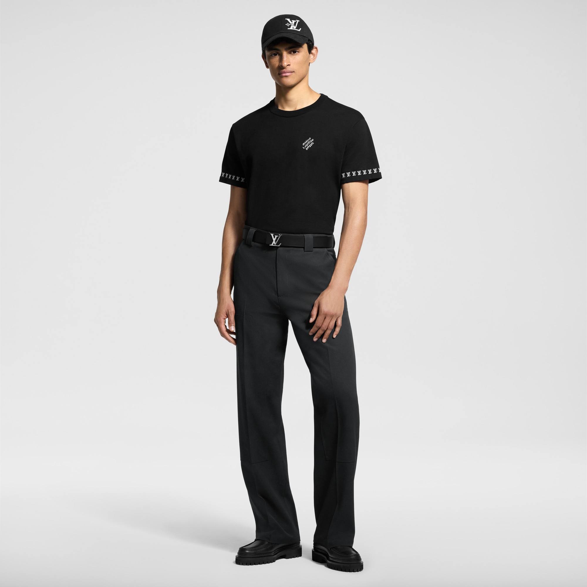 Kurzarm-Rundhalspullover aus Baumwolle  Herren Ready to Wear Strick und Sweatshirts | LOUIS VUITTON (Zoom)