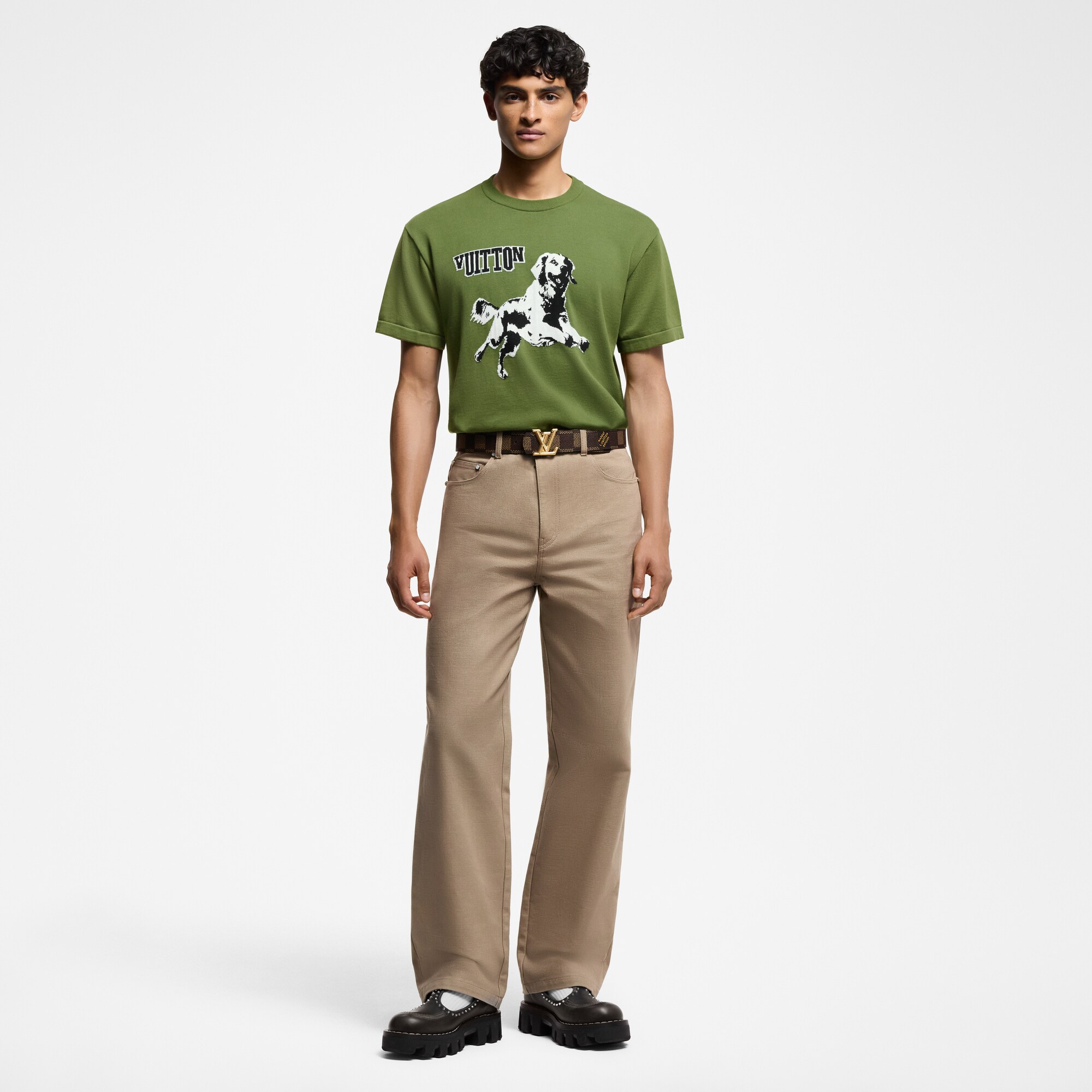 Kurzarm-Rundhalspullover aus Baumwolle  Herren Ready to Wear Vollständige Ready to Wear | LOUIS VUITTON (Zoom)