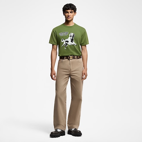 Kurzarm-Rundhalspullover aus Baumwolle Herren Ready to Wear Vollständige Ready to Wear | LOUIS VUITTON (Zoom)