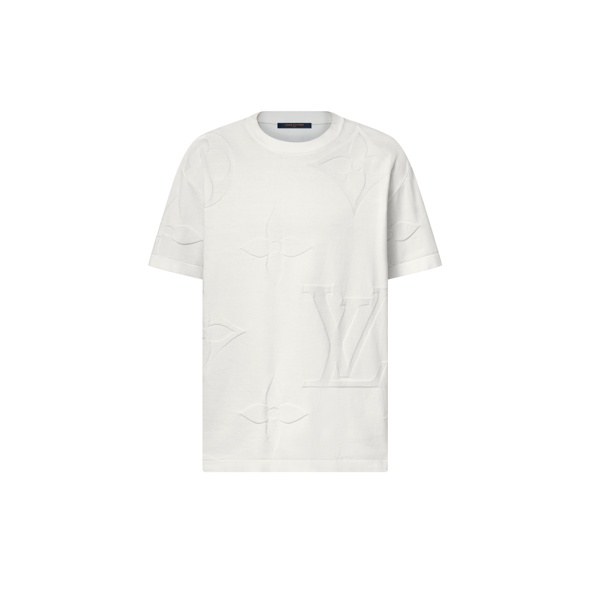 Kurzarm-Rundhalspullover aus Baumwolle mit Monogram-Motiv  Herren Ready to Wear Vollständige Ready to Wear | LOUIS VUITTON (Zoom)