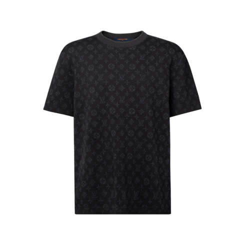 Kurzarm-Rundhalspullover aus Jacquard mit Monogram-Motiv Herren Ready to Wear Vollständige Ready to Wear | LOUIS VUITTON (Zoom)