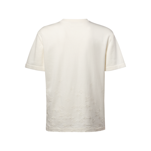 Kurzarm-Rundhalspullover mit Farbverlauf-Signaturen als Jacquardgewebe Herren Ready to Wear Strick und Sweatshirts | LOUIS VUITTON (Zoom)