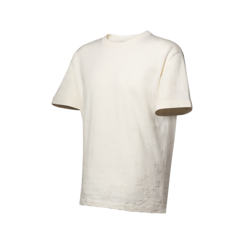Kurzarm-Rundhalspullover mit Farbverlauf-Signaturen als Jacquardgewebe Herren Ready to Wear Strick und Sweatshirts | LOUIS VUITTON (Zoom)
