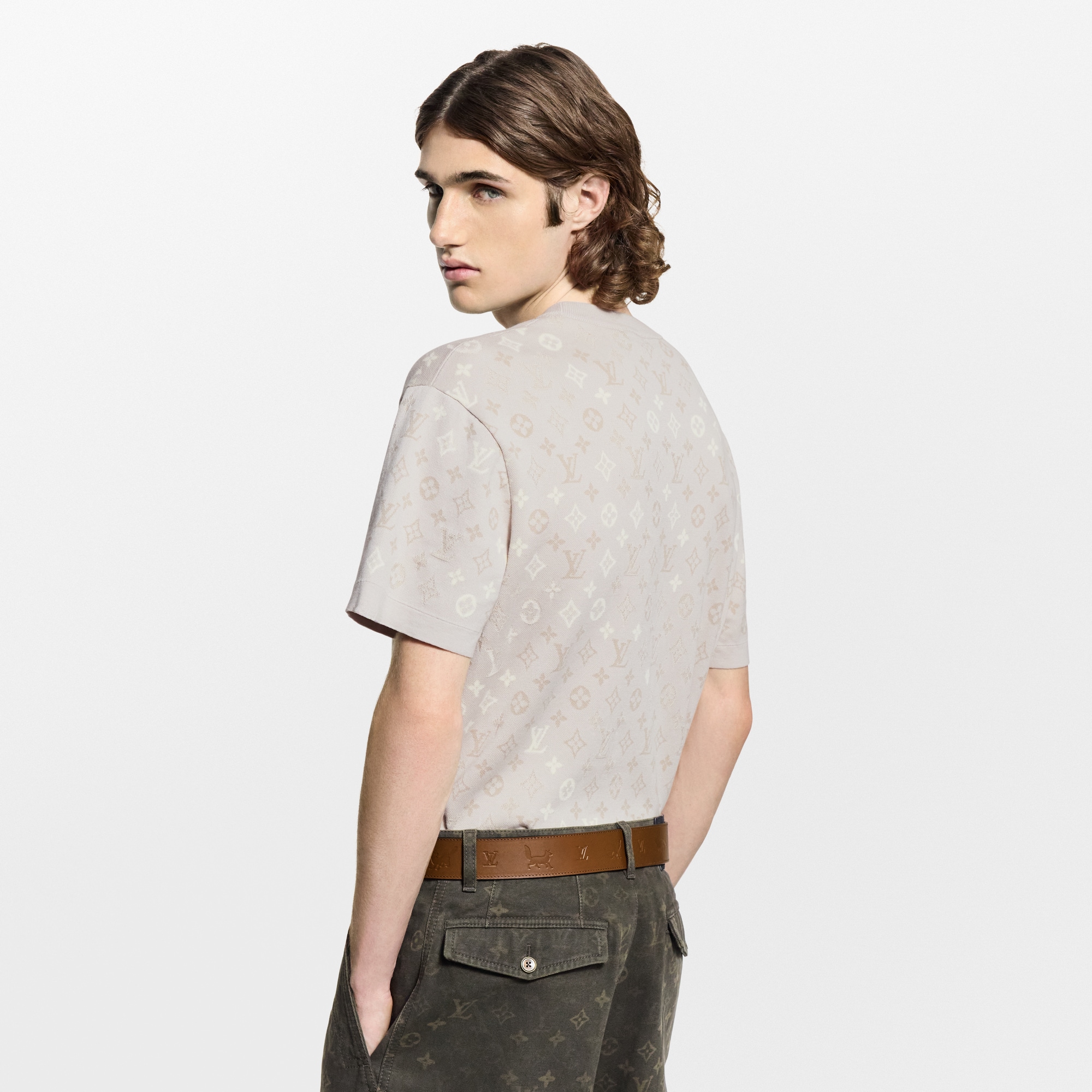 Kurzarm-Rundhalspullover mit Monogram-Motiv  Herren Ready to Wear Vollständige Ready to Wear | LOUIS VUITTON (Zoom)