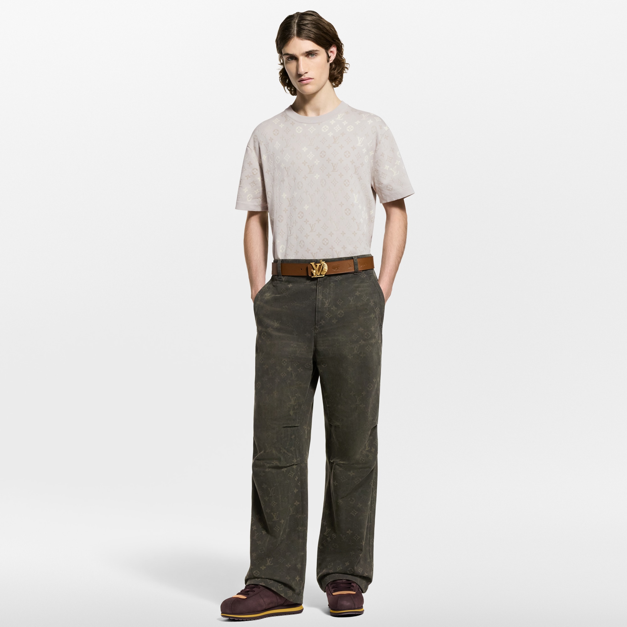 Kurzarm-Rundhalspullover mit Monogram-Motiv  Herren Ready to Wear Vollständige Ready to Wear | LOUIS VUITTON (Zoom)