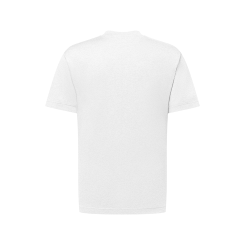 Kurzarm-T-Shirt aus Baumwolle und Seide back view