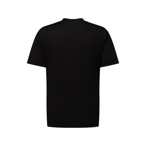 Kurzarm-T-Shirt aus Baumwolle und Seide back view