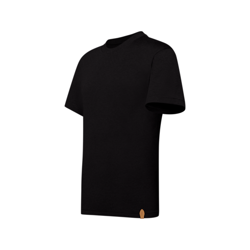 Kurzarm-T-Shirt aus Baumwolle und Seide side view