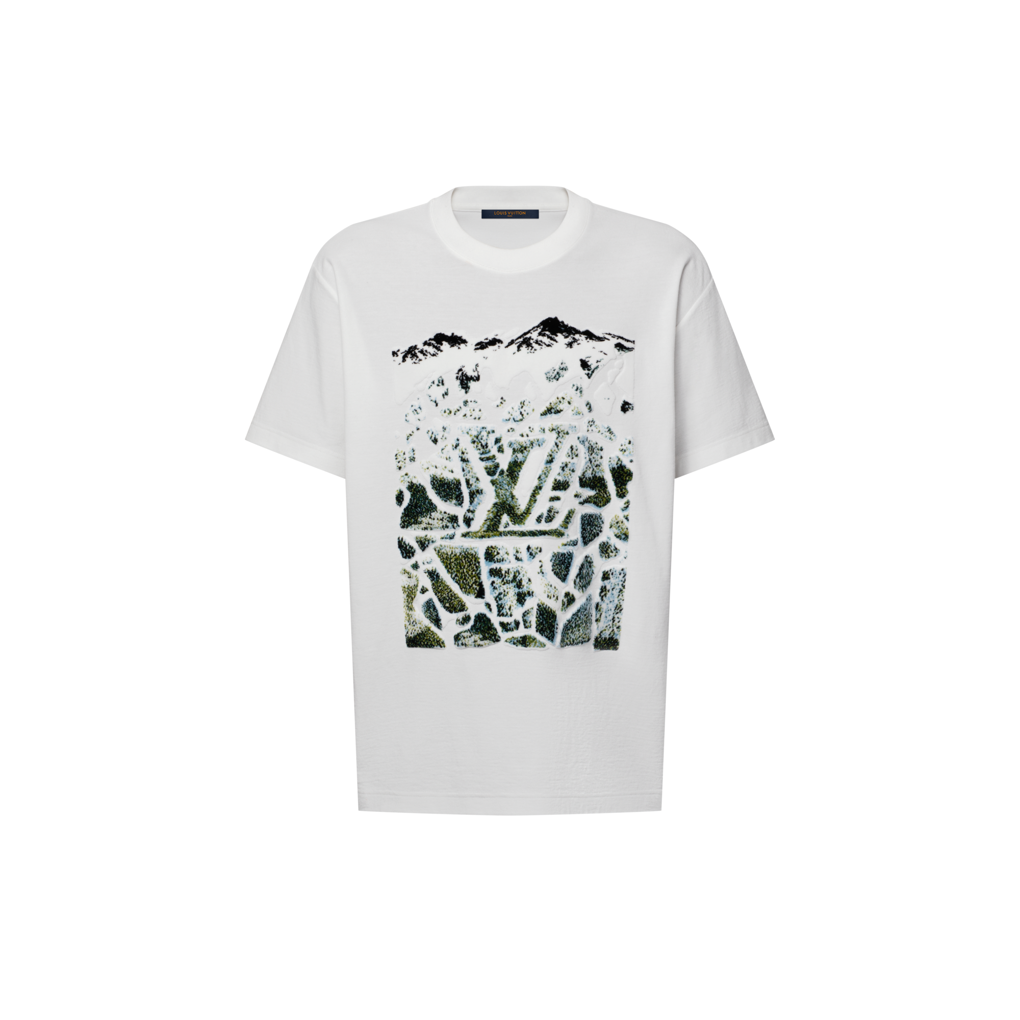 Kurzarm-T-Shirt aus Samt-Jacquard  Herren Ready to Wear T-Shirts und Poloshirts | LOUIS VUITTON (Zoom)