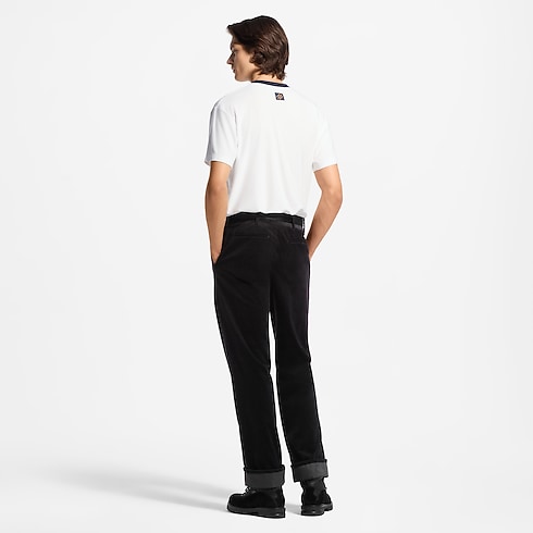 Kurzarm-T-Shirt mit samtiger Grafik Herren Ready to Wear Vollständige Ready to Wear | LOUIS VUITTON (Zoom)
