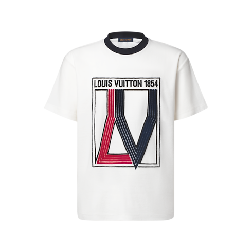 Kurzarm-T-Shirt mit samtiger Grafik Herren Ready to Wear Vollständige Ready to Wear | LOUIS VUITTON (Zoom)