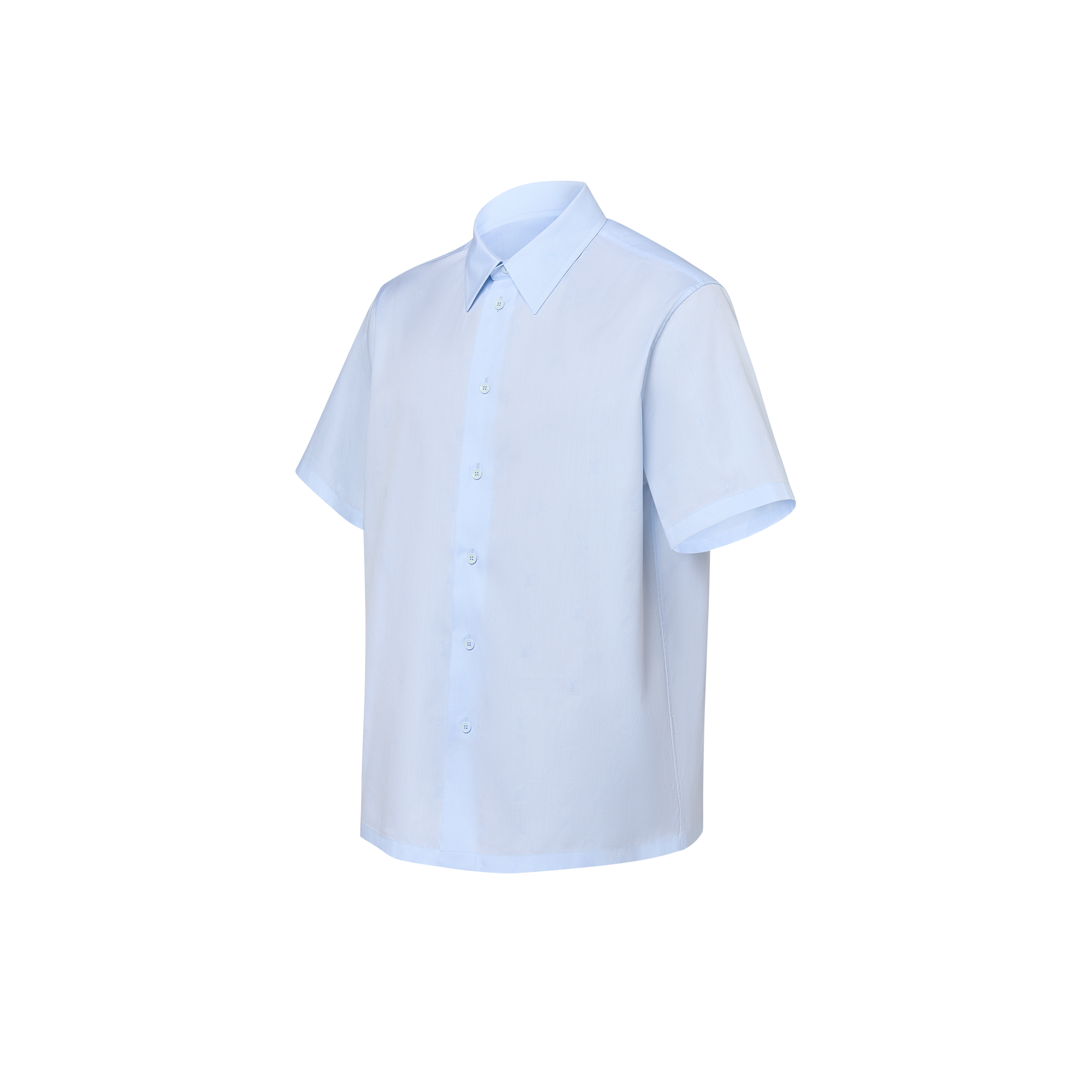 Kurzärmeliges Oxford-Hemd aus Baumwolle mit Motiv  Herren Ready to Wear Hemden | LOUIS VUITTON (Zoom)