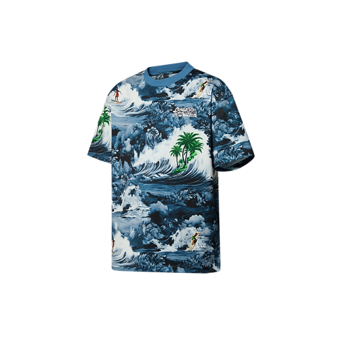 Kurzärmeliges T-Shirt aus Baumwolle mit Motiv Herren Ready to Wear T-Shirts und Poloshirts | LOUIS VUITTON (Zoom)