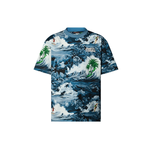 Kurzärmeliges T-Shirt aus Baumwolle mit Motiv Herren Ready to Wear T-Shirts und Poloshirts | LOUIS VUITTON (Zoom)