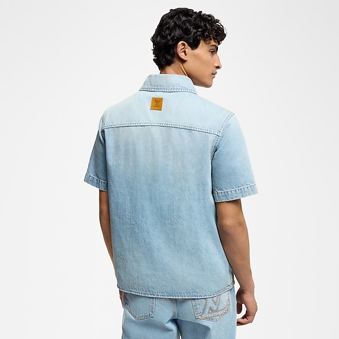 Kurzarmhemd aus Denim Herren Ready to Wear Hemden | LOUIS VUITTON (Zoom)