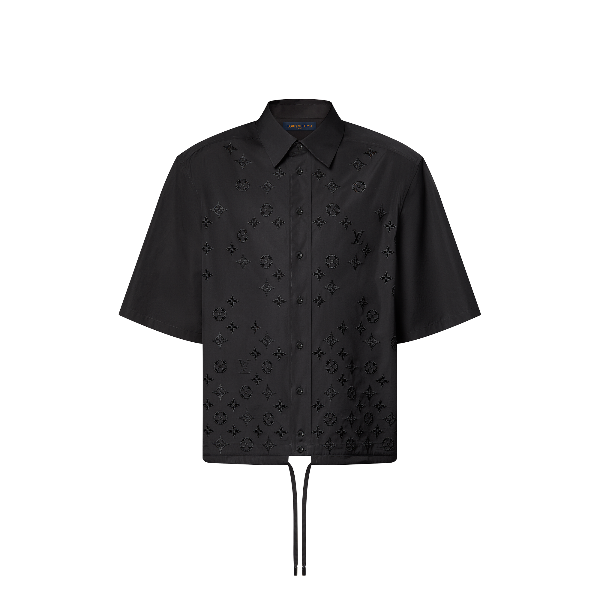 Kurzarmhemd mit Stickerei und Monogram-Blüten  Herren Ready to Wear Hemden | LOUIS VUITTON (Zoom)