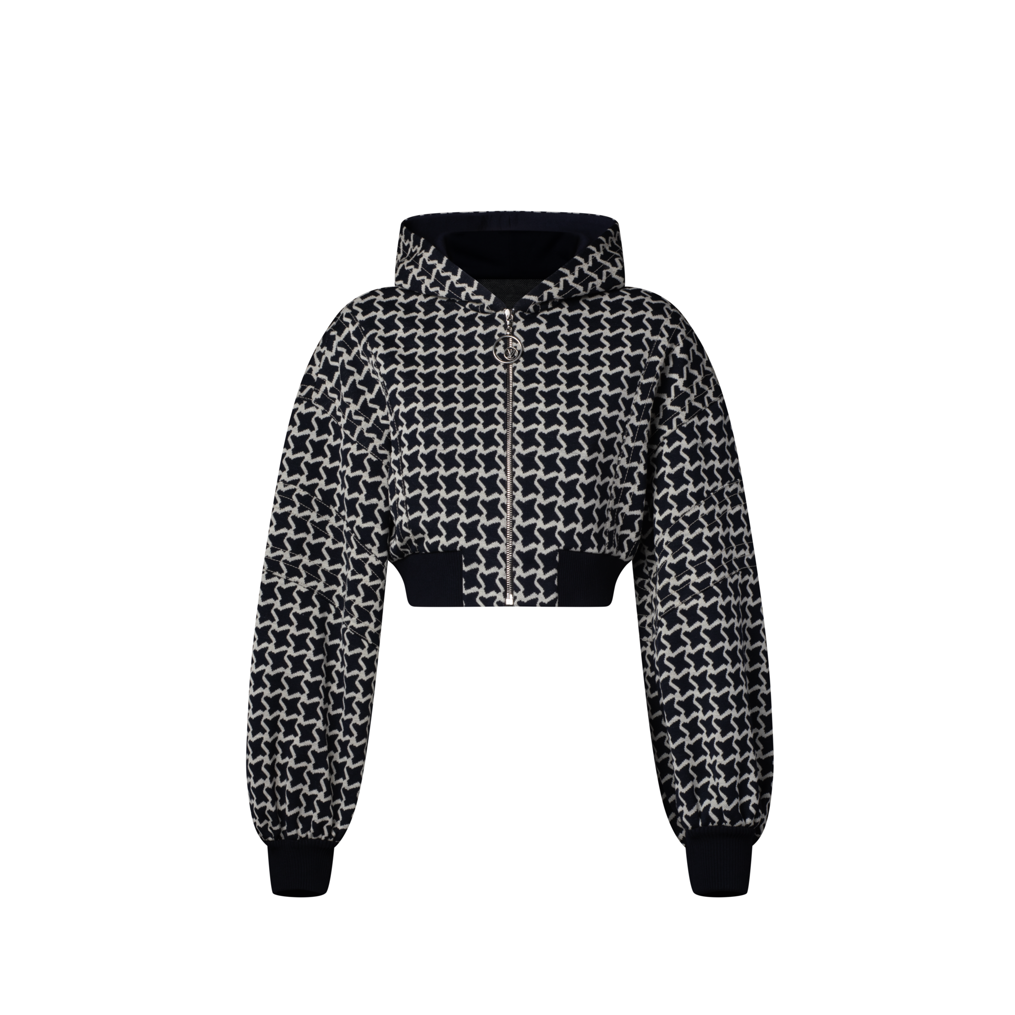 Kurze Bomberjacke aus Jacquardgewebe mit Wabenmuster  Damen Ready to Wear Mäntel und Jacken | LOUIS VUITTON (Zoom)