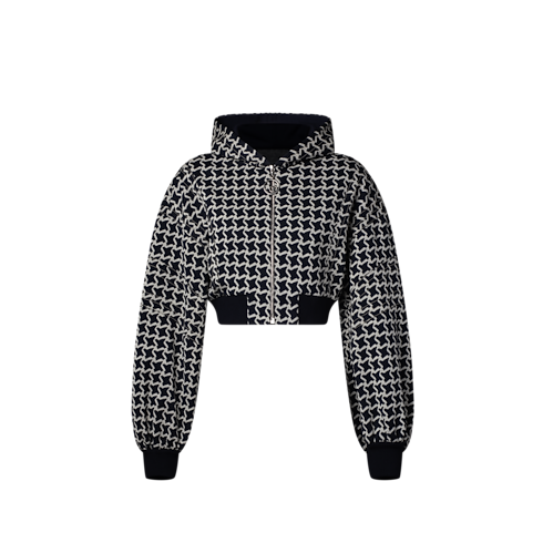 Kurze Bomberjacke aus Jacquardgewebe mit Wabenmuster Damen Ready to Wear Mäntel und Jacken | LOUIS VUITTON (Zoom)