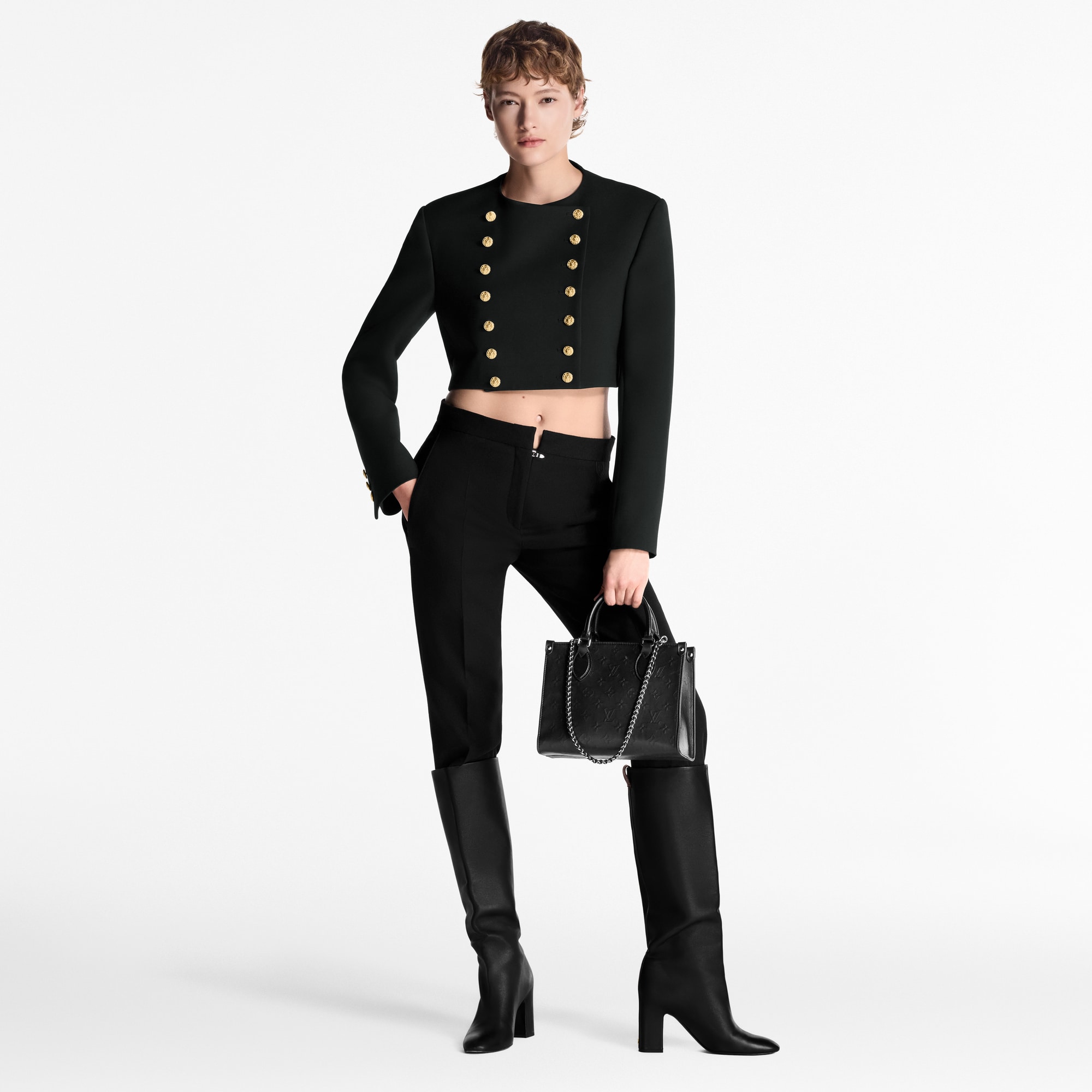 Kurze Jacke mit Knöpfen  Damen Ready to Wear Mäntel und Jacken | LOUIS VUITTON (Zoom)