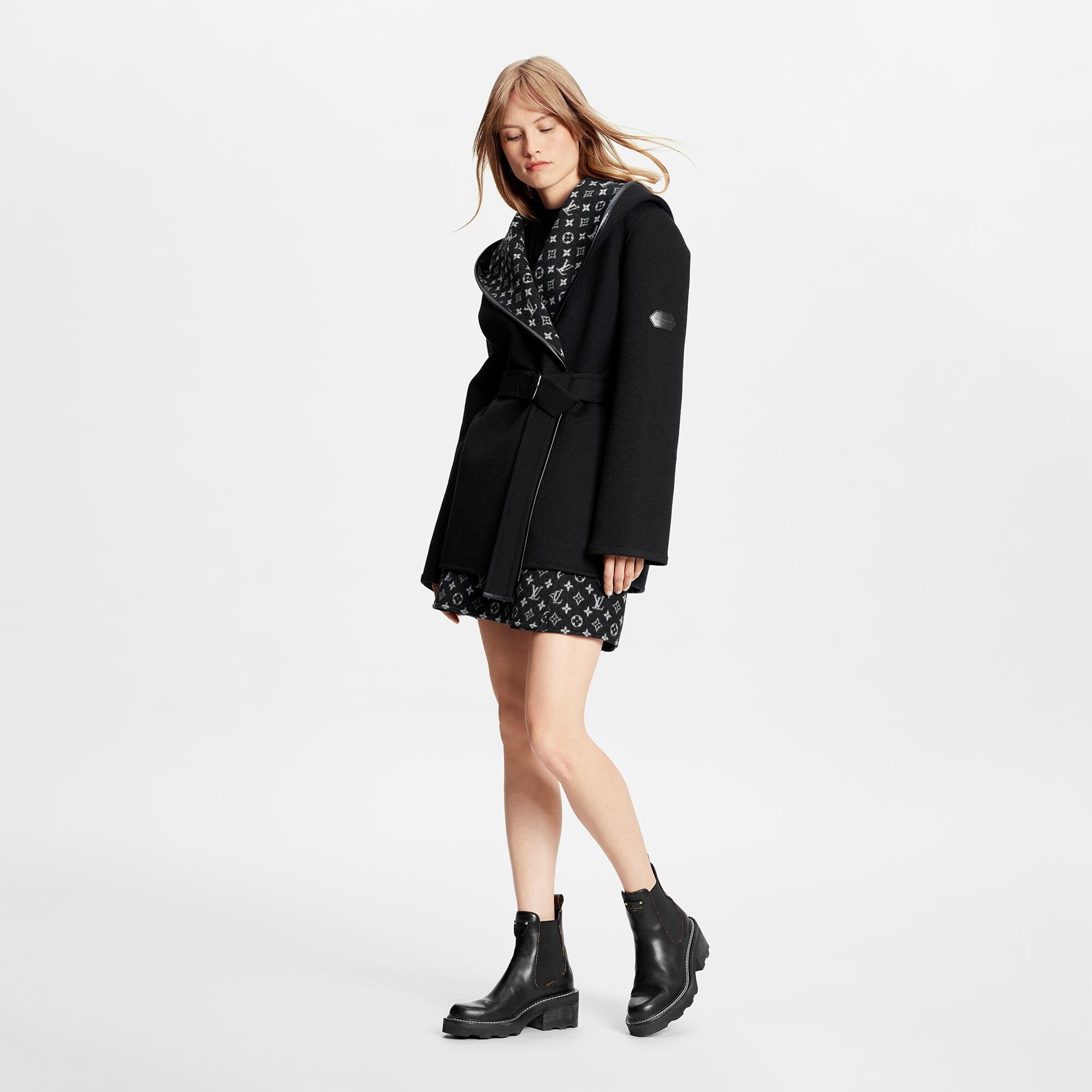 Kurze Wickel-Cabanjacke mit Gürtel  Damen Ready to Wear Mäntel und Jacken | LOUIS VUITTON (Zoom)