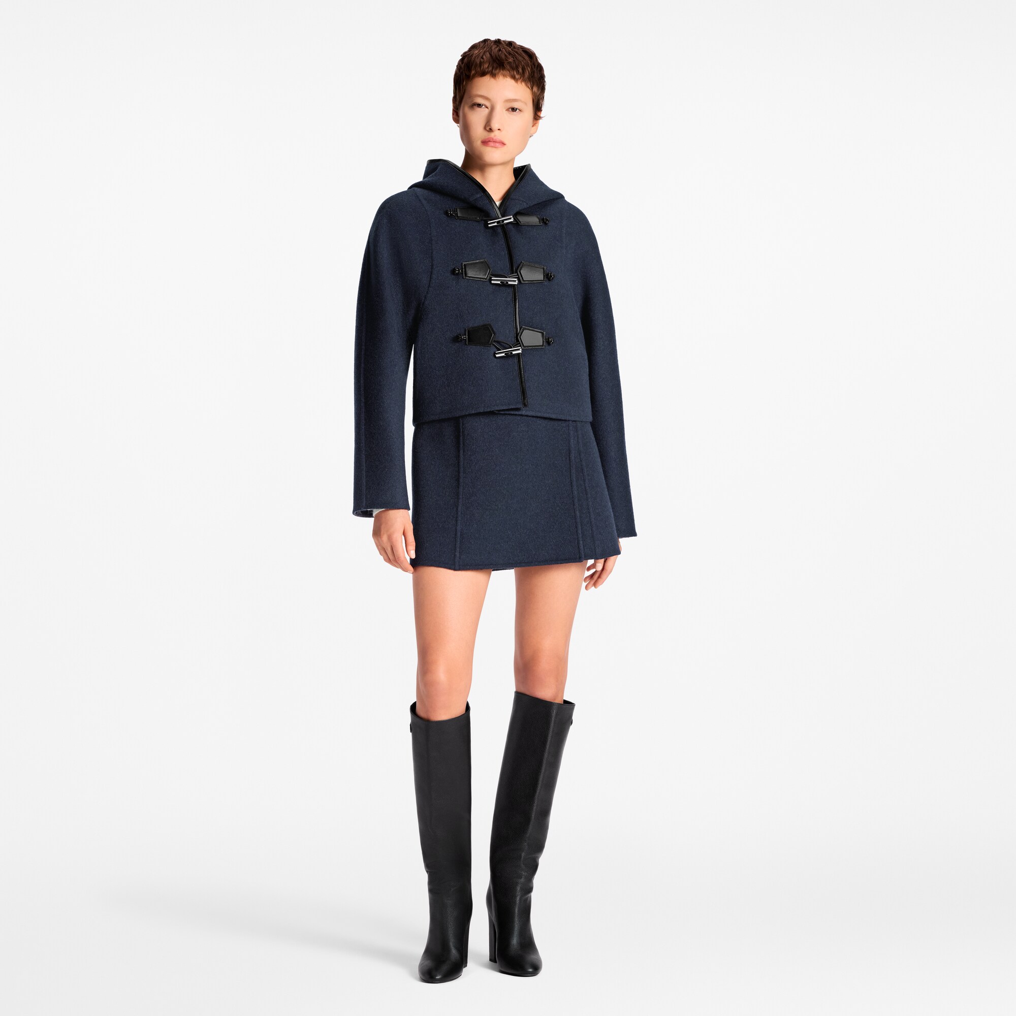 Kurzer Dufflecoat mit Kapuze  Damen Ready to Wear Mäntel und Jacken | LOUIS VUITTON (Zoom)