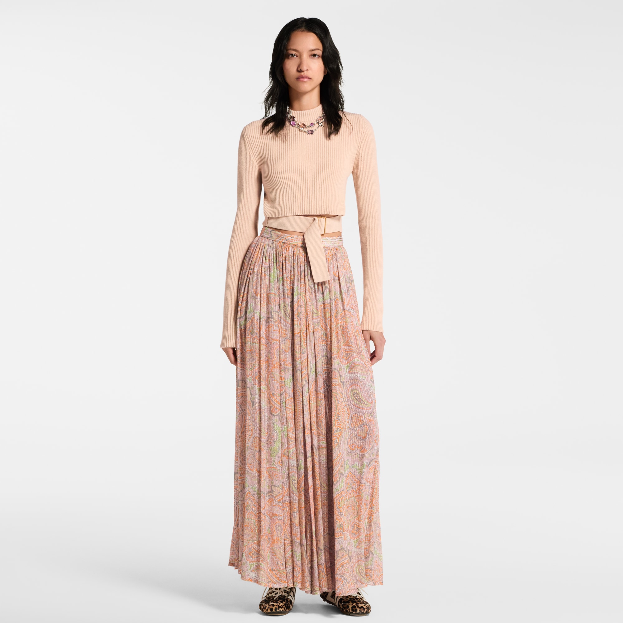 Kurzer Pullover mit Gürtel  Damen Ready to Wear Strick | LOUIS VUITTON (Zoom)