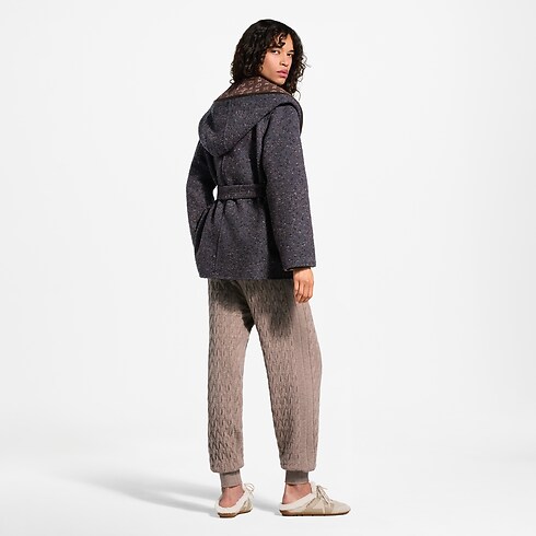 Kurzer Wickelmantel zum Wenden mit Kapuze Damen Ready to Wear Mäntel und Jacken | LOUIS VUITTON (Zoom)