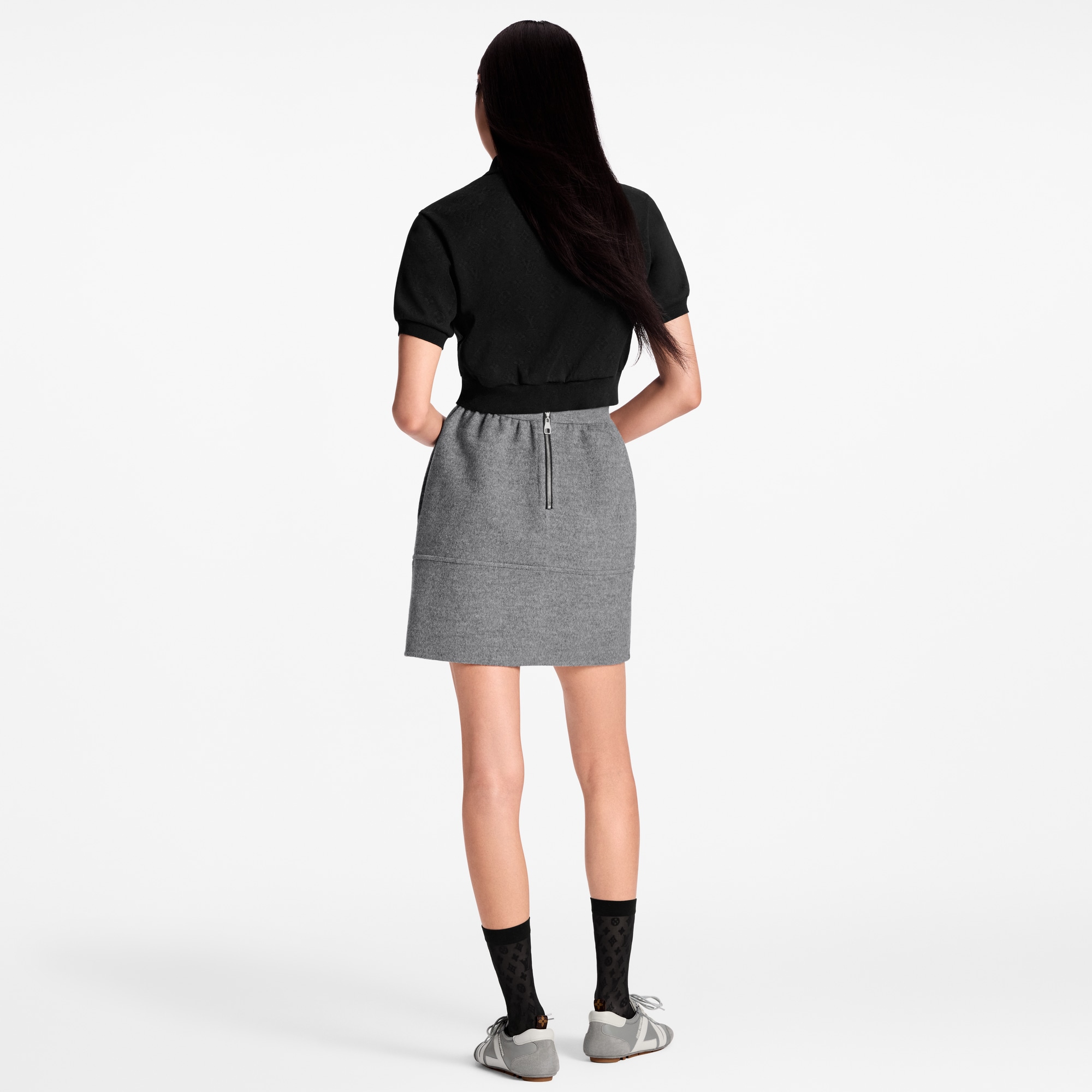 Kurzes Polo-Top mit Monogram-Knöpfen  Damen Ready to Wear Tops | LOUIS VUITTON (Zoom)