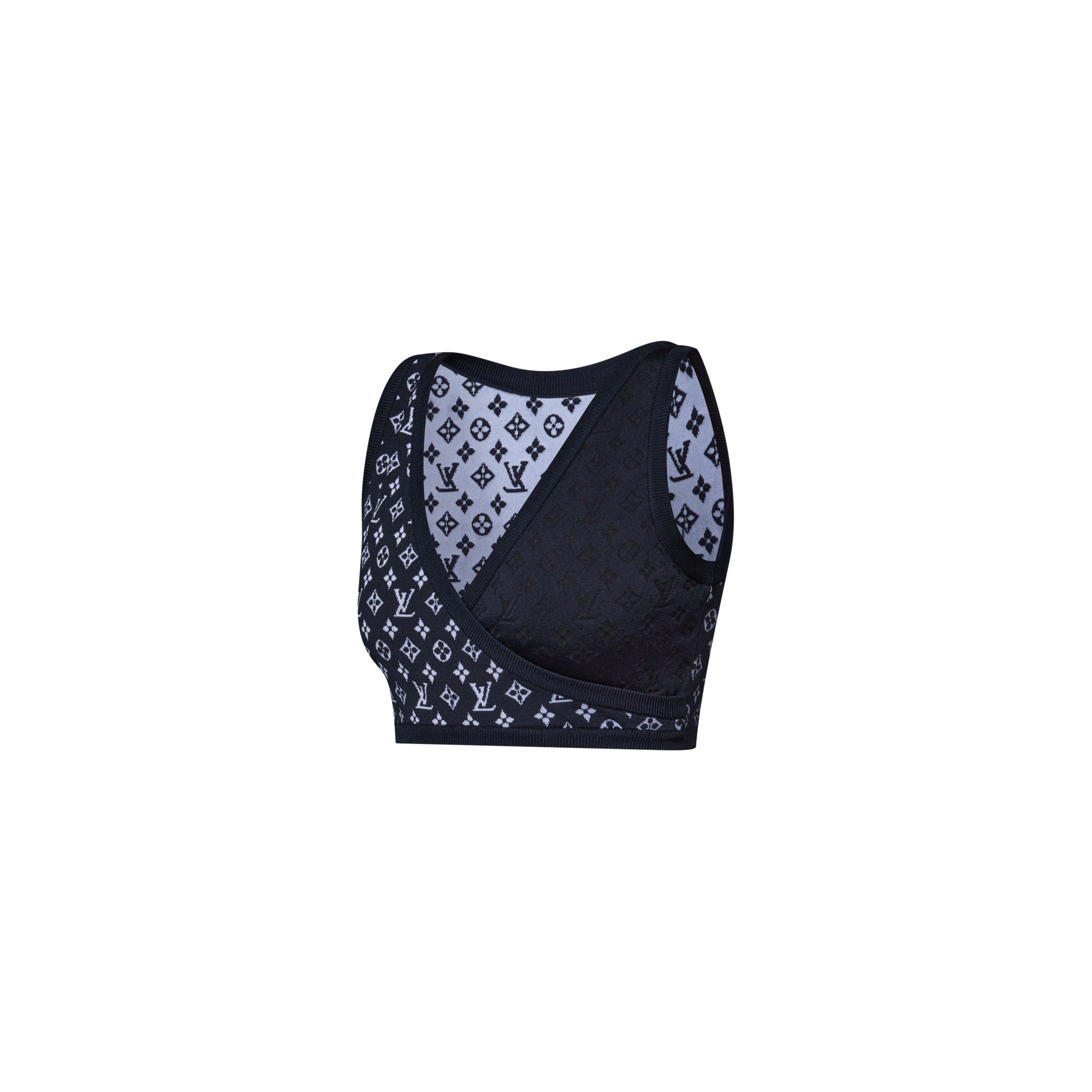 Kurzes Top aus Jacquard und Strick mit Monogram-Motiv  Damen Ready to Wear Tops | LOUIS VUITTON (Zoom)