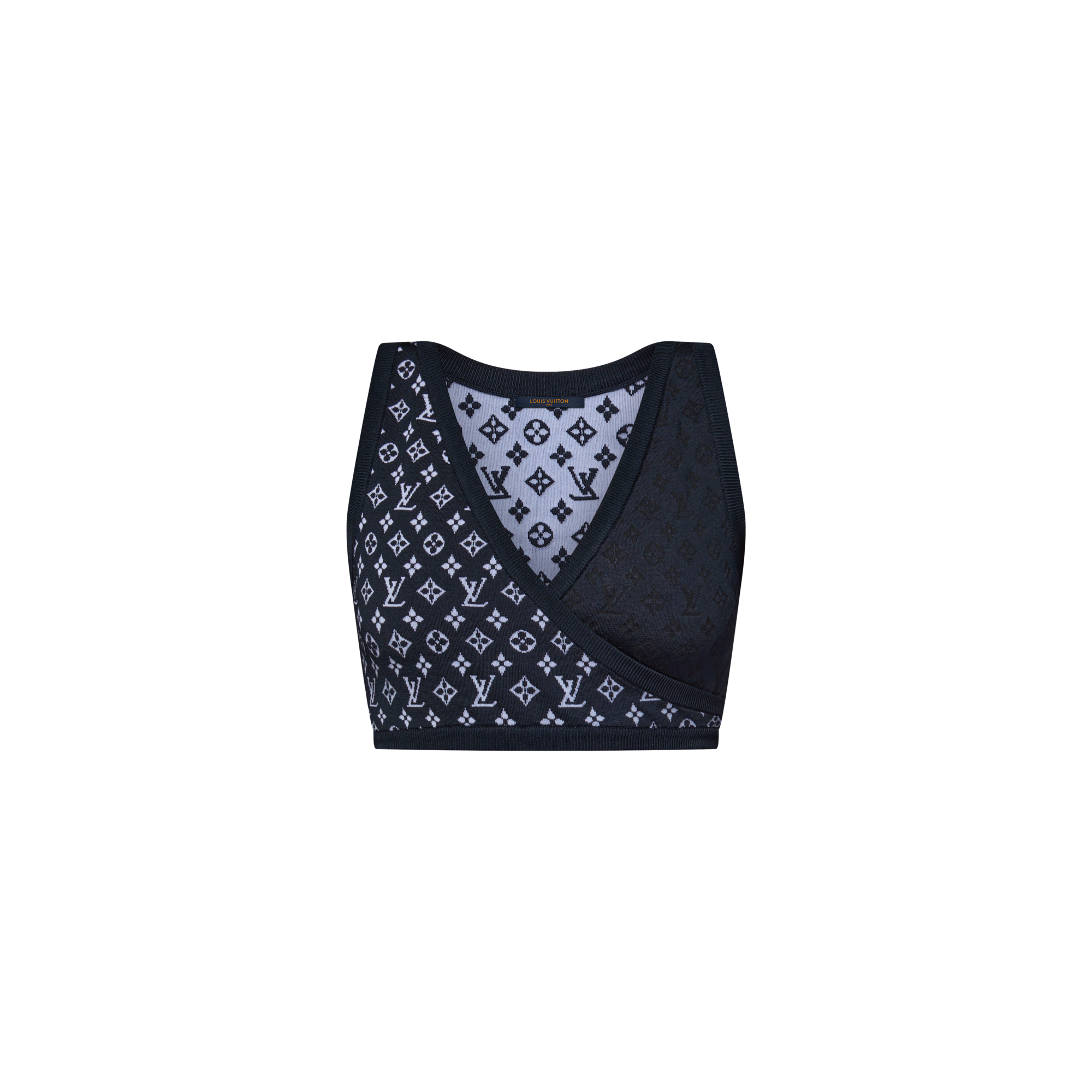 Kurzes Top aus Jacquard und Strick mit Monogram-Motiv  Damen Ready to Wear Tops | LOUIS VUITTON (Zoom)