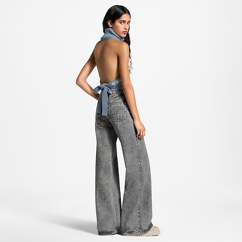 Kurzes Top aus Strick mit alpinem Motiv Damen Ready to Wear Oberteile und Blusen | LOUIS VUITTON (Zoom)