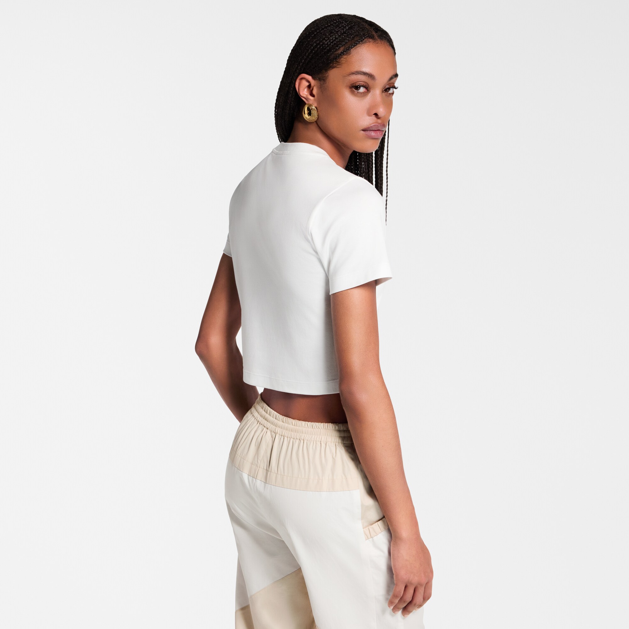 Kurzes Top mit charakteristischer Stickerei  Damen Ready to Wear Tops | LOUIS VUITTON (Zoom)
