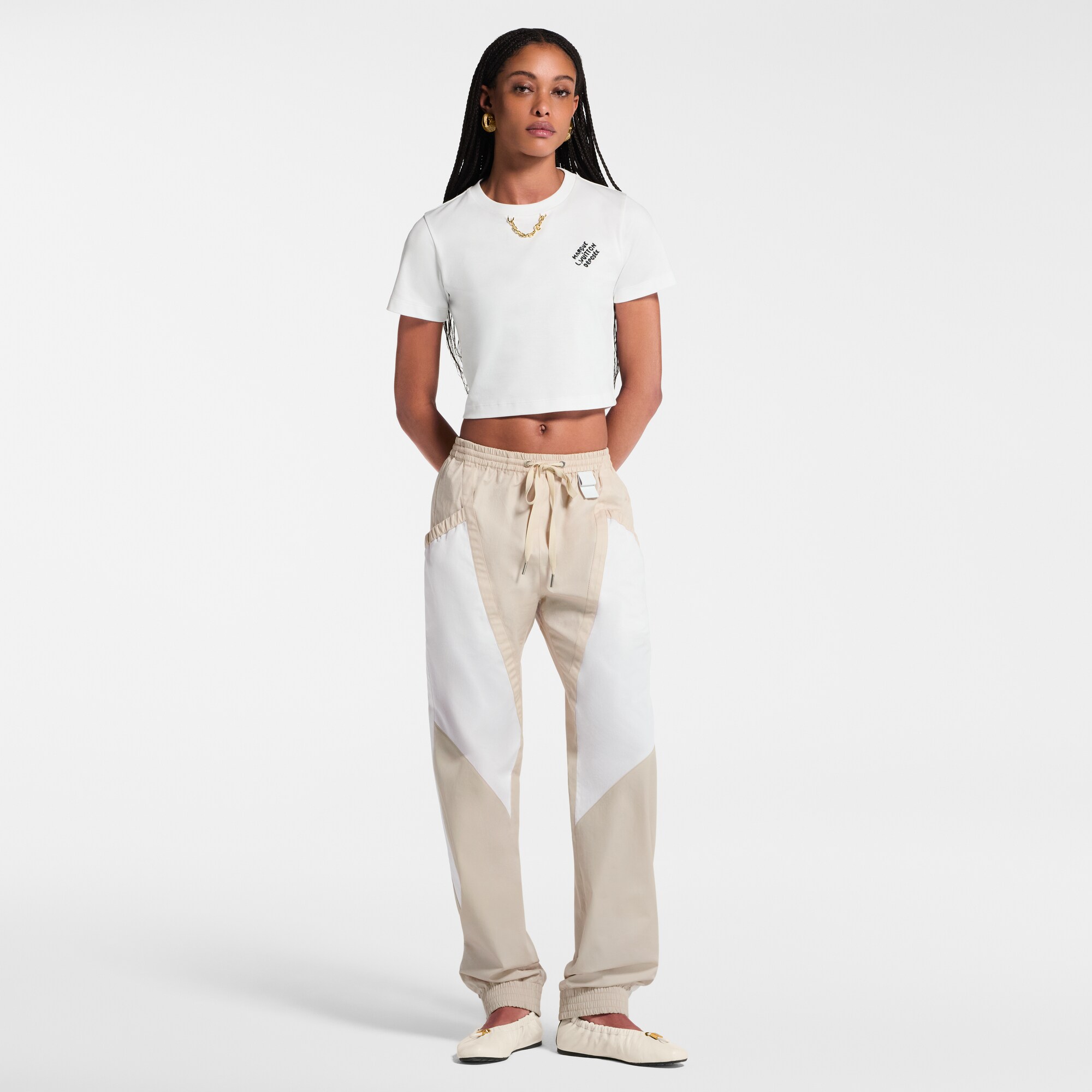 Kurzes Top mit charakteristischer Stickerei  Damen Ready to Wear Tops | LOUIS VUITTON (Zoom)