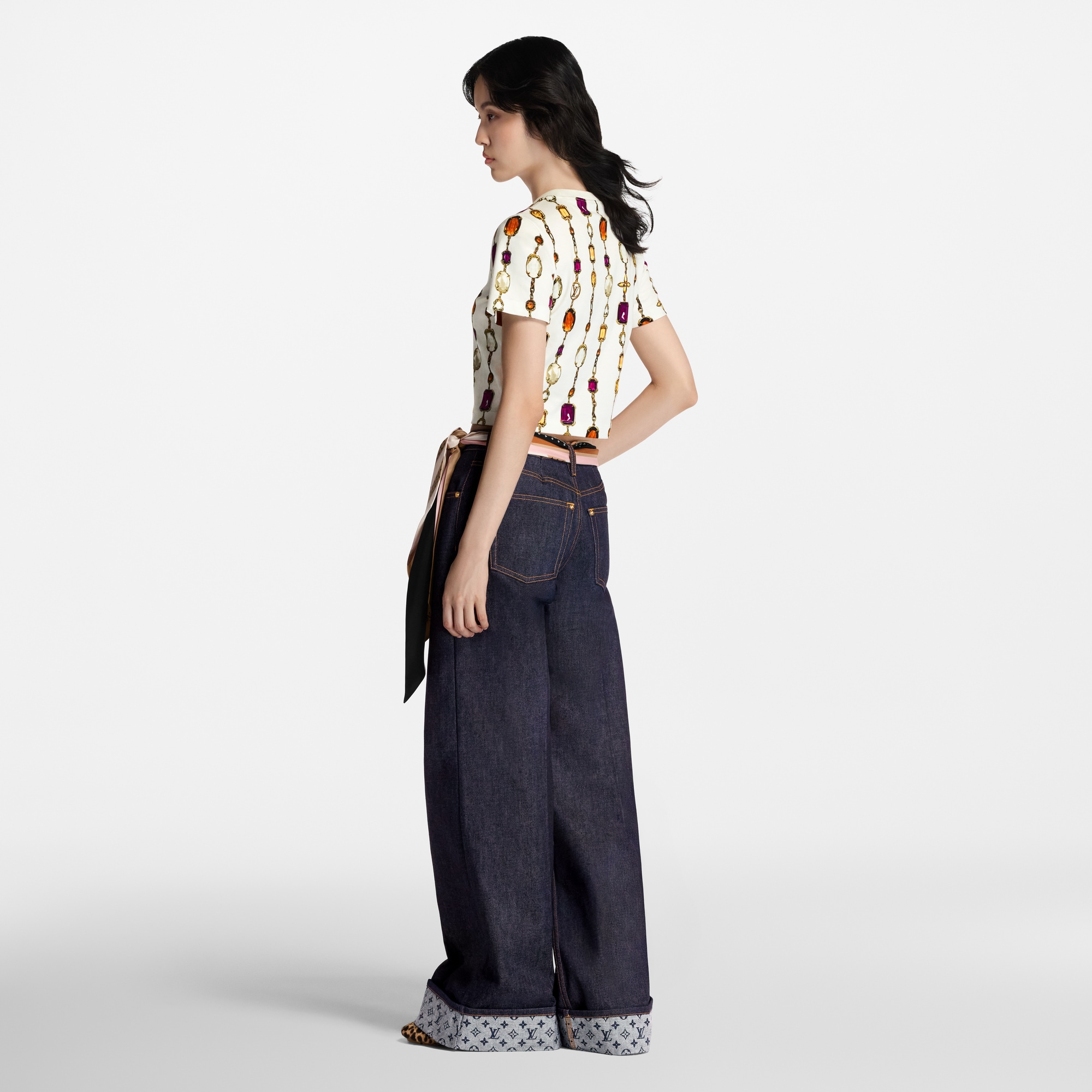Kurzes Top mit Halsketten-Motiv  Damen Ready to Wear Tops | LOUIS VUITTON (Zoom)