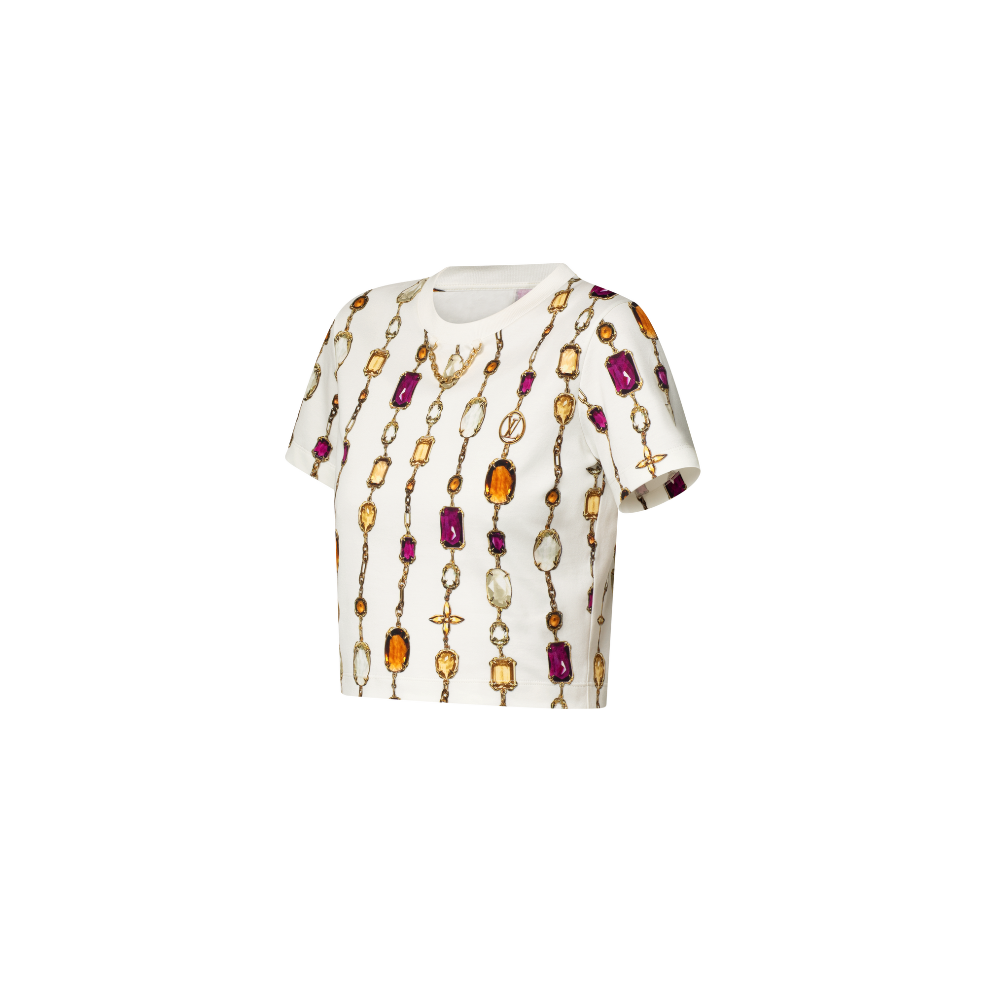 Kurzes Top mit Halsketten-Motiv  Damen Ready to Wear Tops | LOUIS VUITTON (Zoom)